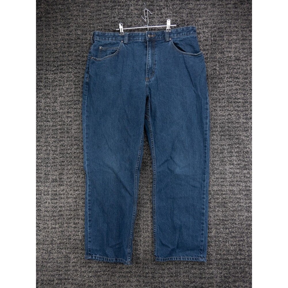 Duluth Trading Jeans Mens 38x30 Actual 36x29 Blue Straight Leg 100% Cotton Denim